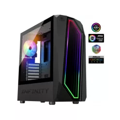 Spirit Of Gamer Intinity Dark Tempered Glass Black