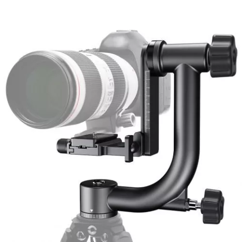 K&F Concept Aluminum Alloy 360 Degree Panoramic Gimbal Tripod Head Black