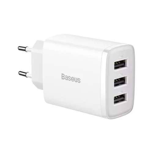 Baseus Compact 17W Wall Charger White