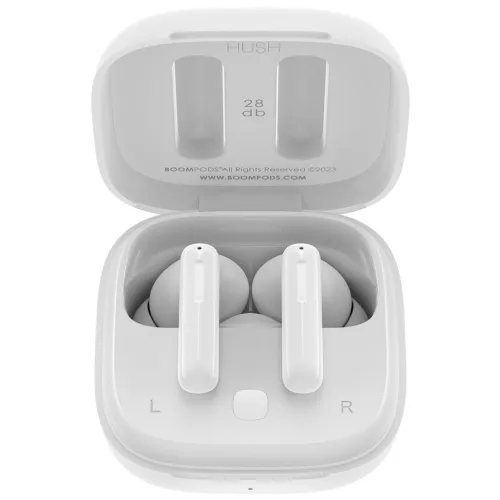 Boompods Bassline Hush Bluetooth Headset White