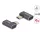DeLock USB Adapter 40 Gbps USB Type-C™ PD 3.1 240 W male to female angled left / right 8K 60Hz metal Purple