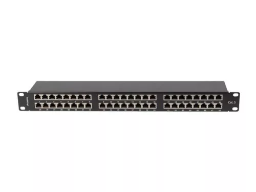 Lanberg 48-port Patch Panel 1U Black