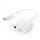 Gembird A-CM-3.5FP-01  USB type-C plug to stereo 3.5 mm audio adapter cable with extra power socket white