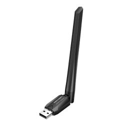   Vention KDTB0 AC650 USB Wi-Fi Dual Band Network Adapter With High Gain Antenna Black
