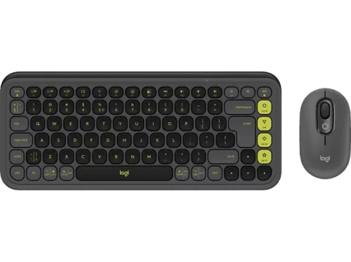 Logitech Pop Icon Wireless Keyboard Combo Graphite/Green US