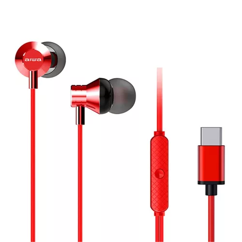 Aiwa ESTM-50USB-C/RD In-Ear Headset Red