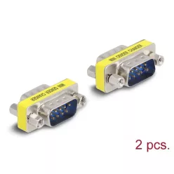   DeLock D-Sub 9 pin Gender Changer male to male (nuts) 2 pieces