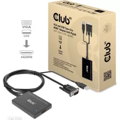 Club3D VGA and USB Type-A to HDMI Adapter