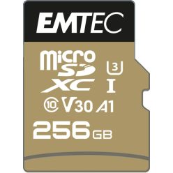   Emtec 256GB microSDXC SpeedIN Pro Class 10 U3 V30 A2 + adapterrel