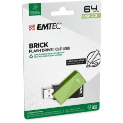 Emtec 64GB C350 Brick USB2.0 Green