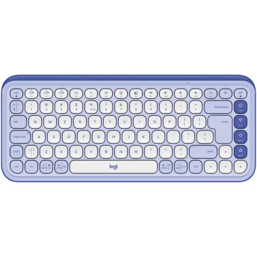 Logitech Pop Icon Wireless Keyboard Lilac/Off White US