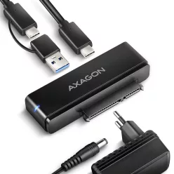   AXAGON ADSA-FPX USB-C 10Gbps Fast Port X adapter for 2,5"/3,5" SSD/HDD