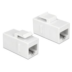   DeLock Keystone Module RJ45 jack > RJ45 jack Cat.6 UTP White