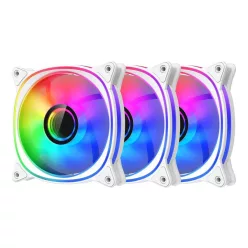 LC Power LC-CF-120-ARGB-KIT-R-W 3x120mm ARGB Case Fan White