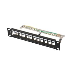 Lanberg 12-port Patch Panel 1U Black