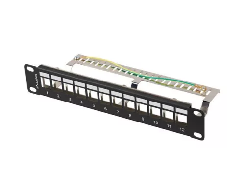 Lanberg 12-port Patch Panel 1U Black
