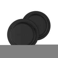   FIXED Silky matricás szilikon tok Apple AirTag-hez dupla csomag fekete