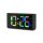 Hama Ibiza Digital Alarm Clock Multi-Colour Display with USB Charging Function Black