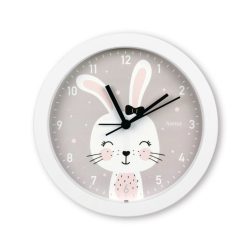   Hama Maui Children''s Clock No Ticking Desk Clock with Alarm Function White