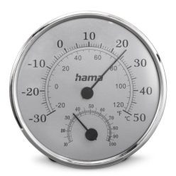   Hama Saipan Thermometer and Hygrometer Időjárás Állomás Silver/Grey