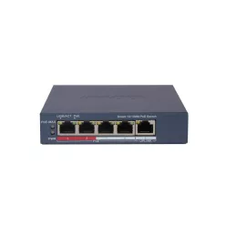   Hikvision Hikvision 5 portos PoE switch (60 W); 4 PoE + 1 uplink port; smart menedzselhető