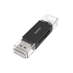 Hama USB 2.0 SD/microSD Card Reader Black