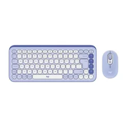 Logitech Pop Icon Wireless Keyboard Combo Lilac/Off White US