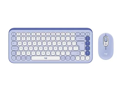 Logitech Pop Icon Wireless Keyboard Combo Lilac/Off White US