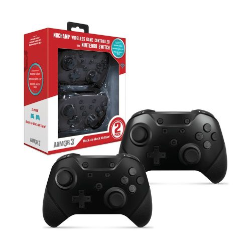 ARMOR3 NuChamp Nintendo Switch Gamepad Black (2pack)
