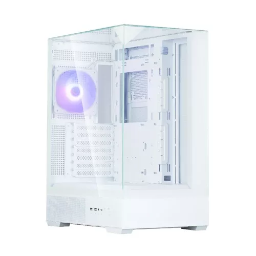 Zalman P40 Prism RGB Tempered Glass White