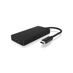 Raidsonic 4 Port Hub USB Type-C connection and PD port