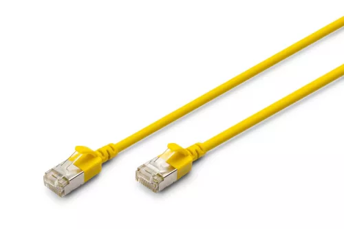 Digitus CAT6A F-FTP Patch Cable 0,3m Yellow