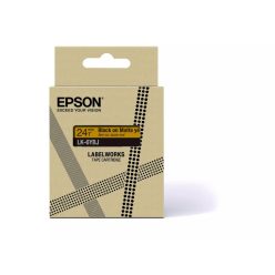 Epson LK-6YBJ címkeszalag (24mm) Black on Matte Yellow - 8m