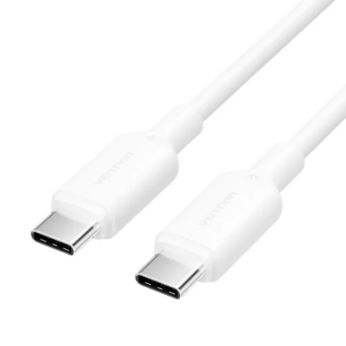 Vention USB 2.0 Type-C Male to Type-C Male 3A Cable 1m White