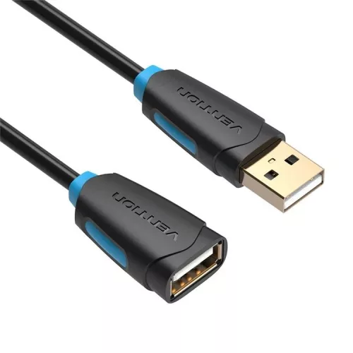 Vention USB-A 2.0/M to USB-A 2.0/F cable 5m Black