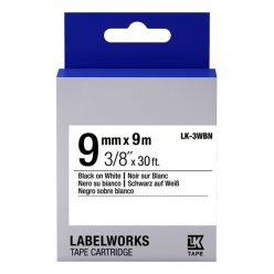 Epson LK-3WBN címkeszalag (9mm) Black on White - 9m
