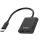 Hama 2in1 USB Type-C/m - Audio+USB Type-C Adapter Black
