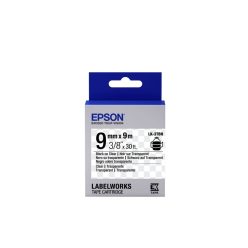Epson LK-3TBN címkeszalag (9mm) Black on Clear - 9m