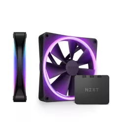 NZXT F140 RGB DUO Twin Pack Black