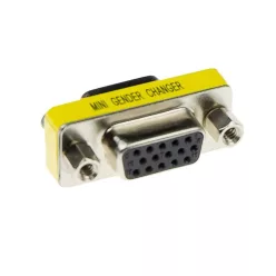   ACT High Density D-sub Adapter 15 pole Female to 15 pole Female