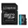 Kingston 256GB microSDXC Canvas Go Plus Gen4 Class 10 UHS-I U3 + adaper