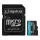 Kingston 64GB microSDXC Canvas Go Plus Gen4 Class 10 UHS-I U3 + adaper