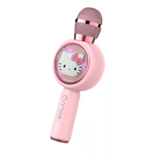 OTL Technologies HK1210 Hello Kitty PopSing LED Karaoke Microphone Pinlk