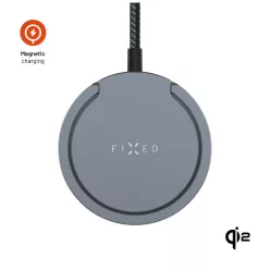 FIXED Wireless töltő Magsafe támogatással, szürke