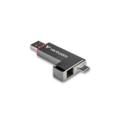 Verbatim 128GB Dual QuickStick USB3.2 Silver