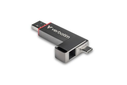 Verbatim 128GB Dual QuickStick USB3.2 Silver