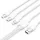 Vention USB 2.0 A Male to 3-in-1 USB-C & Lightning & Micro-B Male 3A Cable 1,5m White