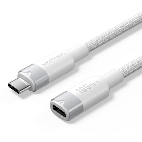 Vention USB 3.2 Gen2 C Male to C Female 10Gbps Extension Aluminum Alloy Type cable 1m White