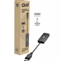 Club3D DisplayPort To Triple HDMI 8K60Hz Adapter