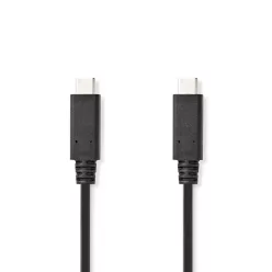 Nedis USB-C Male to USB-C Male USB 3.2 Gen 2 cable 1m Black